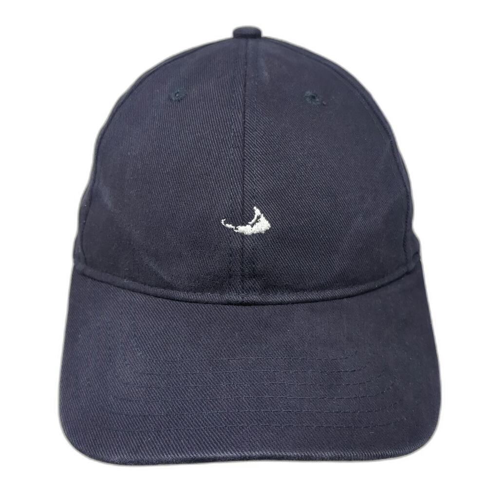 Fahrenheit Baseball Cap Blue One Size Nantucket Island Map Embroidery Travel Hat